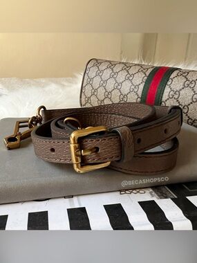 Genuine Leather Crossbody Shoulder Strap Replacement For Gucci Ophidia Bag